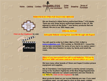 Tablet Screenshot of chamblesscineequip.com